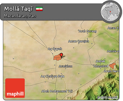 Satellite Map of Mollā Taqī