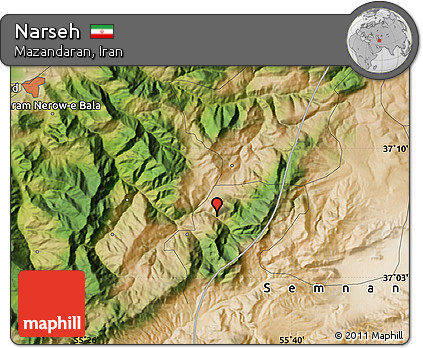 Satellite Map of Narseh