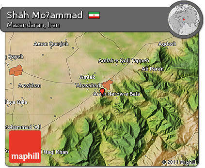 Satellite Map of Shāh Moḩammad