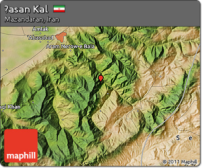 Satellite Map of Ḩasan Kal