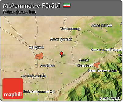 Satellite Map of Moḩammad-e Fārābī