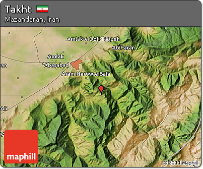 Satellite Map of Takht