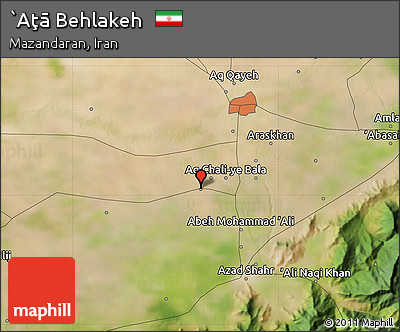 Satellite Map of `Aţā Behlakeh