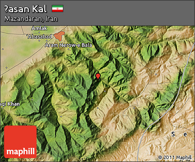 Satellite Map of Ḩasan Kal