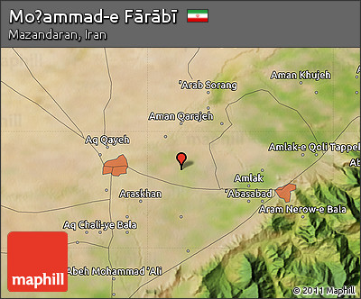 Satellite Map of Moḩammad-e Fārābī