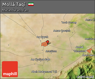 Satellite Map of Mollā Taqī