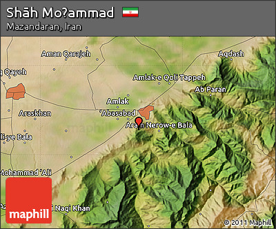 Satellite Map of Shāh Moḩammad