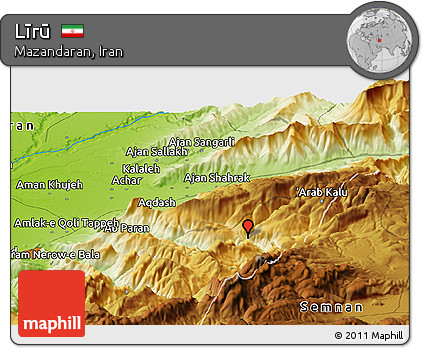 Physical Panoramic Map of Līrū