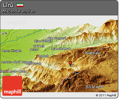 Physical Panoramic Map of Līrū