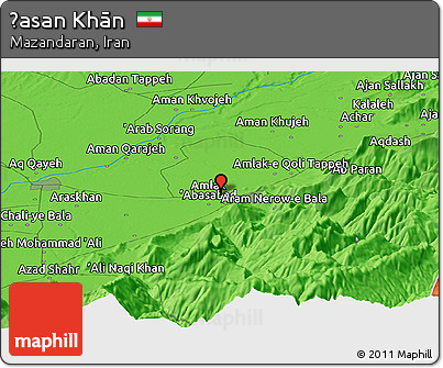 Political Panoramic Map of Ḩasan Khān
