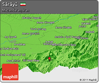Political Panoramic Map of Sārāyū