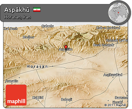 Satellite 3D Map of Aspākhū