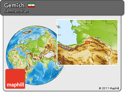 Physical Location Map of Gemīsh