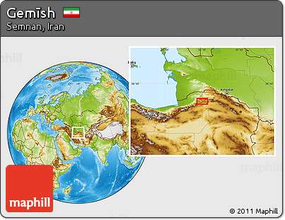 Physical Location Map of Gemīsh