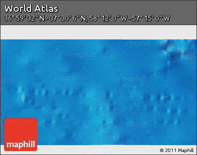 Physical 3D Map of the Area around 37° 14' 49" N, 57° 43' 30" W