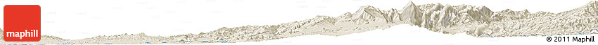 Shaded Relief Horizon Map of Eshān Langar