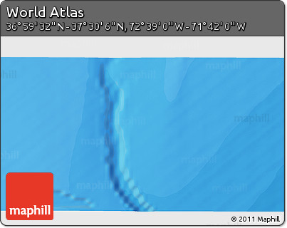 Political 3D Map of the Area around 37° 14' 49" N, 72° 10' 30" W