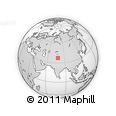 Outline Map of Muji, rectangular outline