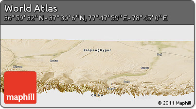 Satellite Panoramic Map of the Area around 37° 14' 49" N, 78° 16' 30" E