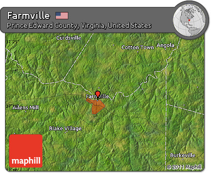 Satellite Map of Farmville
