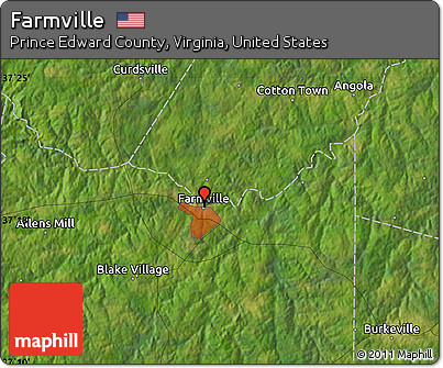 Satellite Map of Farmville