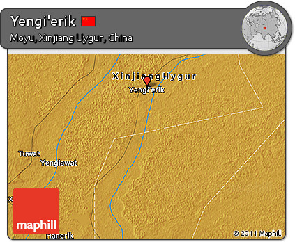 Physical 3D Map of Yengi'erik