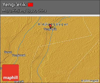 Physical 3D Map of Yengi'erik