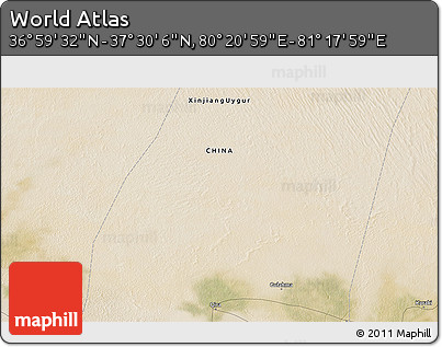 Satellite 3D Map of the Area around 37° 14' 49" N, 80° 49' 29" E