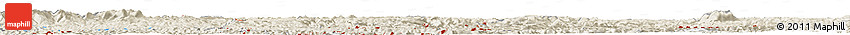 Shaded Relief Horizon Map of Wayland