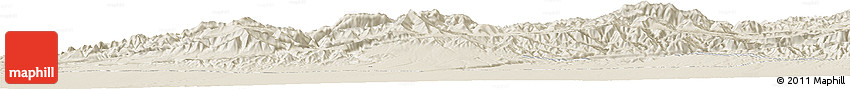 Shaded Relief Horizon Map of the Area around 37° 14' 49" N, 85° 4' 29" E