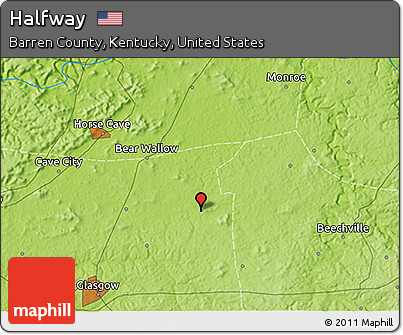Physical 3D Map of Halfway