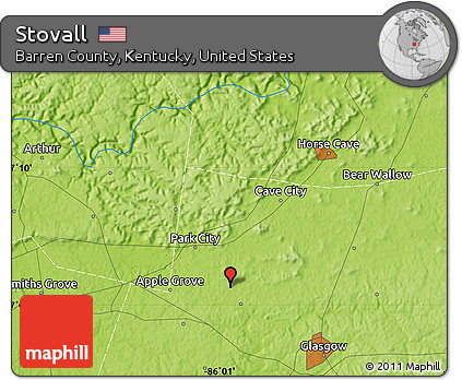 Physical Map of Stovall
