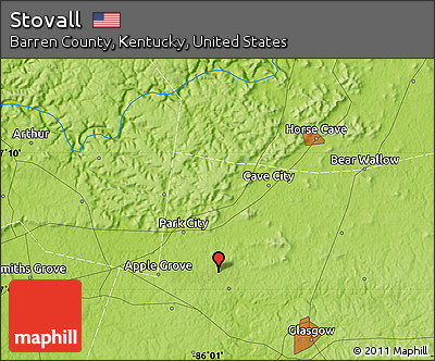 Physical Map of Stovall