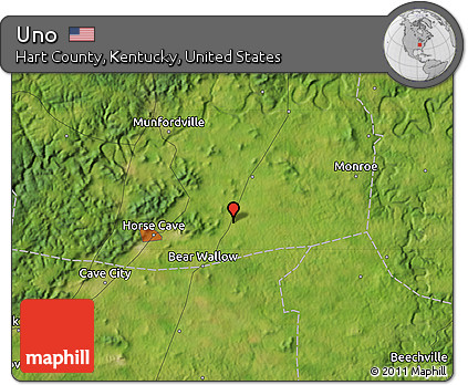 Satellite Map of Uno