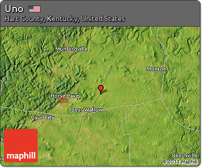 Satellite Map of Uno
