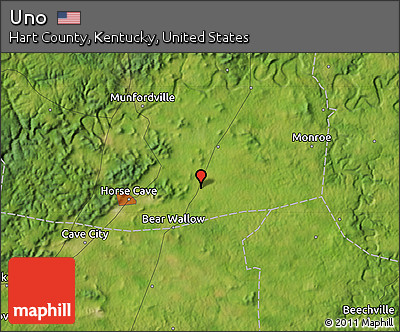 Satellite Map of Uno