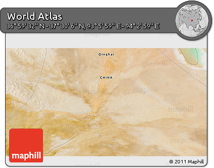 Satellite 3D Map of the Area around 37° 14' 49" N, 93° 34' 29" E