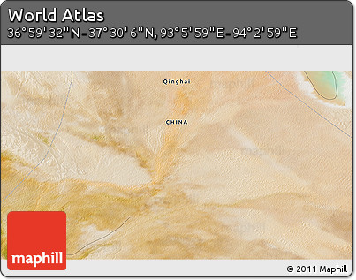 Satellite 3D Map of the Area around 37° 14' 49" N, 93° 34' 29" E