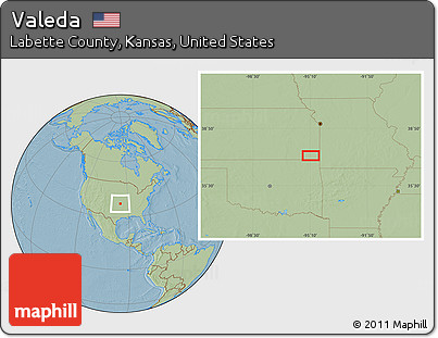 Savanna Style Location Map of Valeda, hill shading