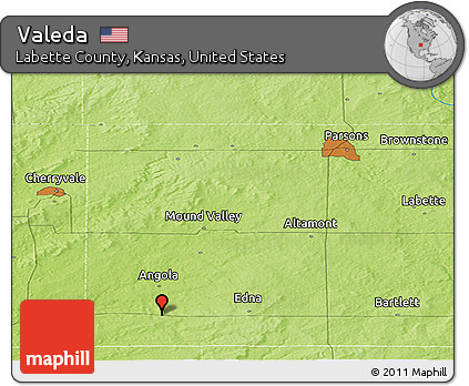Physical Panoramic Map of Valeda