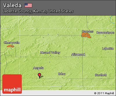 Physical Panoramic Map of Valeda