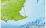 Physical Map of Torre-Pacheco