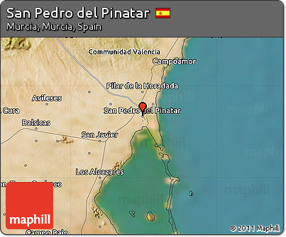 Satellite Map of San Pedro Del Pinatar