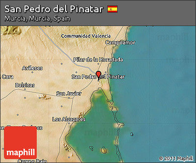 Satellite Map of San Pedro Del Pinatar