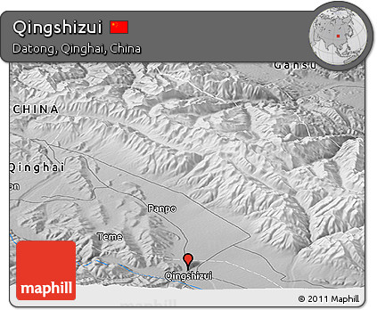 Physical Panoramic Map of Qingshizui