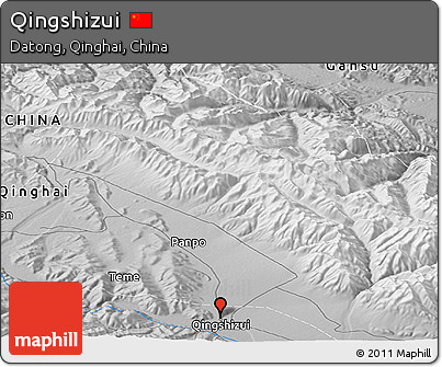 Physical Panoramic Map of Qingshizui