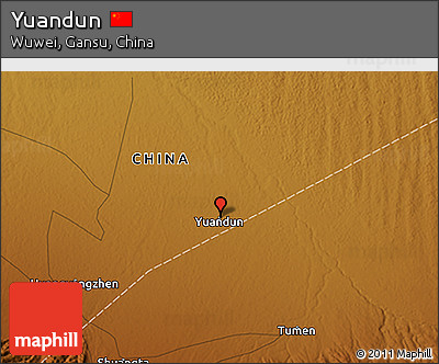 Physical 3D Map of Yuandun