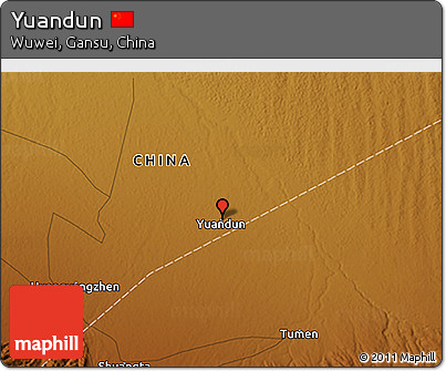 Physical 3D Map of Yuandun