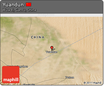 Satellite 3D Map of Yuandun