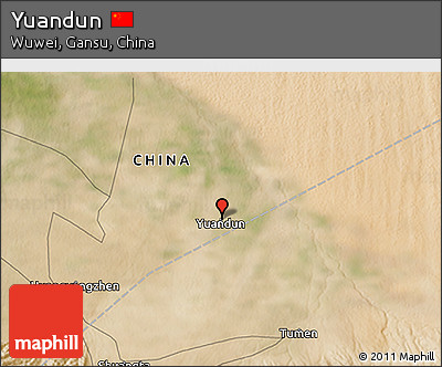 Satellite 3D Map of Yuandun